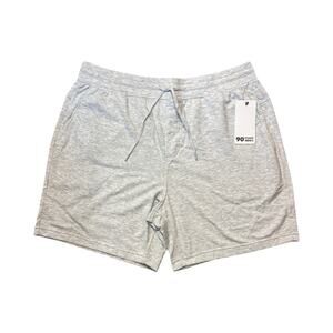 90 Degree by Reflex Men's Power Flex Athletic Shorts Heather Grey XXL NWT
